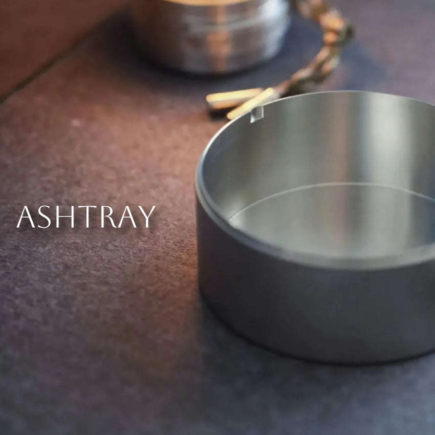 Stainless Steel Ashtray with Swivel cover,Fly ash Proof,Windproof Ashtray for Home Office Patio Decoration,Creative premium gift