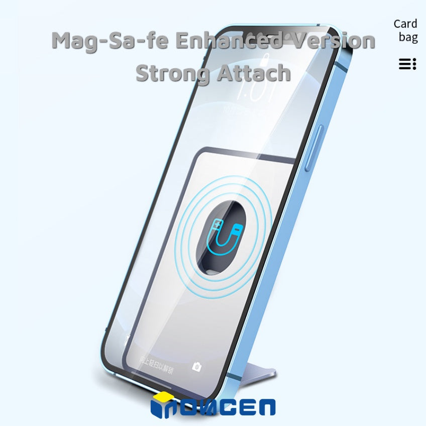 INOVAGEN Snap On Magnetic Phone Stand&Wallet,With Card Slot,Portable Foldable Silicone Phone Holder